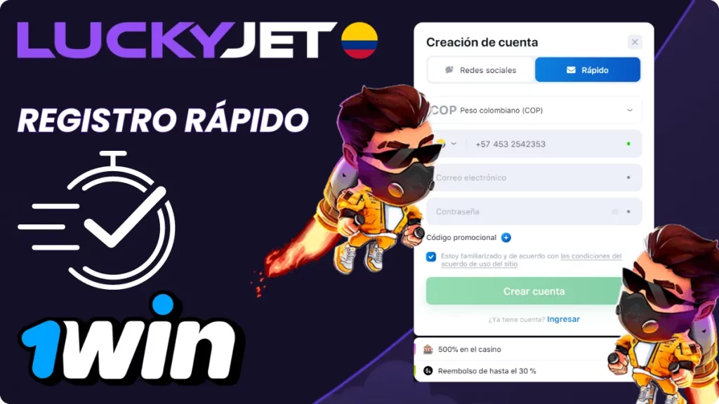 Lucky Jet Registro Rápido